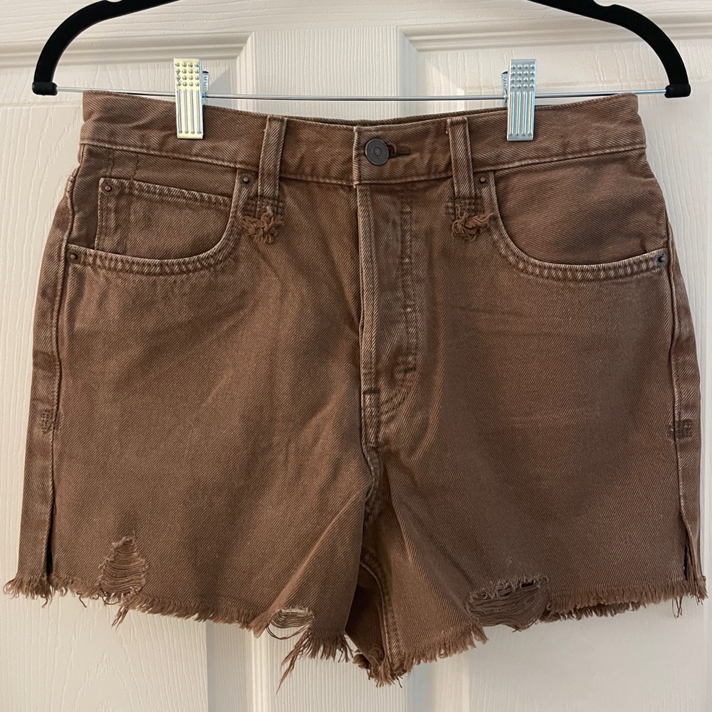 Free People Makai Cut Off Jean Shorts | Washed Chocolate